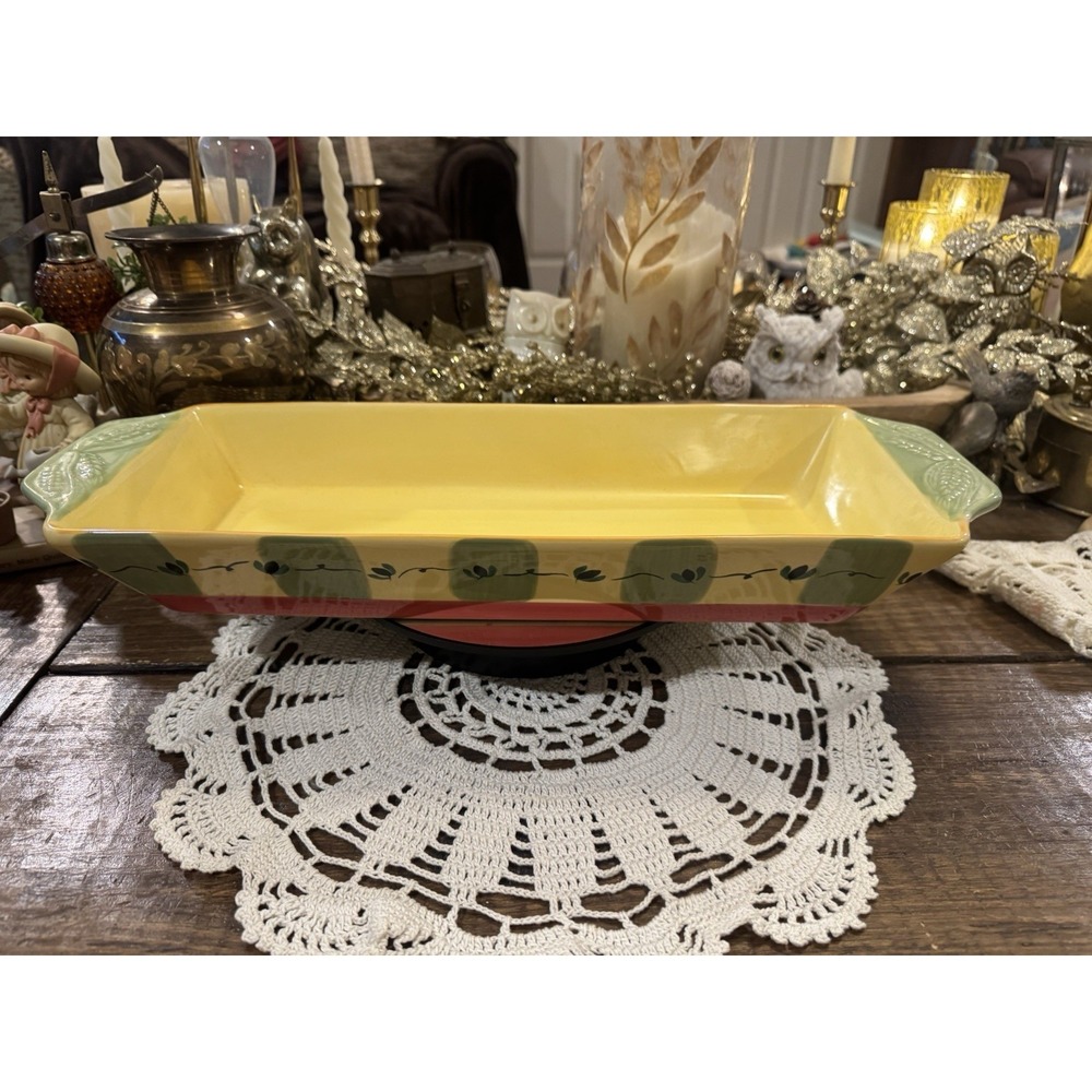 Pfaltzgraff Pistoulet Rectangular Ceramic Bread Baking Dish